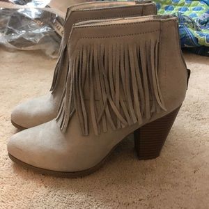fringe booties